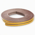 Burlete PVC Marron Rollo 6mt Tipo D Highpower