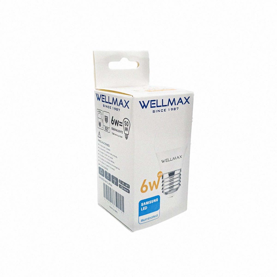 Principal Lámpara LED WELLMAX 6w cálida - Imagen 1