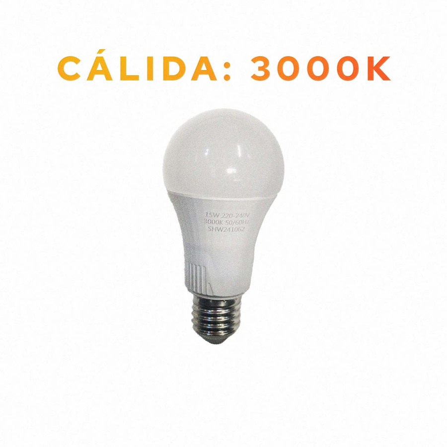 2 Lampara LED WELLMAX 15w Calida - Imagen 1