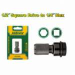 ADAPTADOR DE 1/2 A HEXAGONAL 1/4 IMPACTO JADEVER - Imagen 2