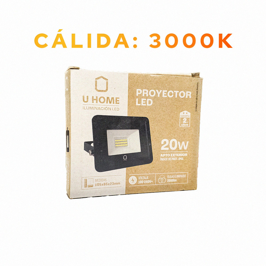Principal Reflector LED 20W Cálido 3000k UHome - Imagen 1