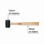 Maceta de goma negra 45mm PRETUL MH-8P - Imagen 2